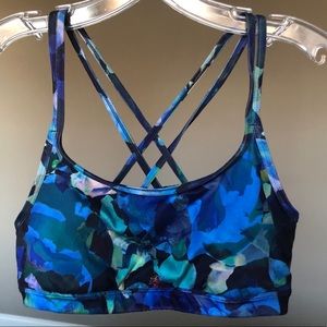 Athleta Fully Focused Bra Medium Print